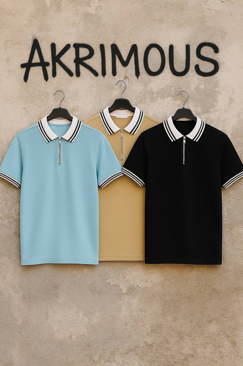 PACK 3 POLO ZIPPEE HAUTE QUALITE